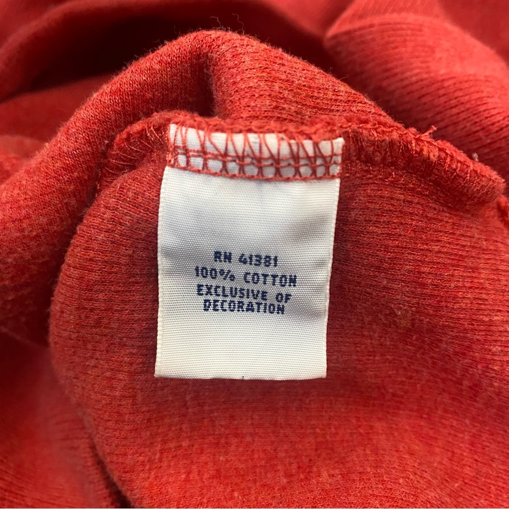 Polo Ralph Lauren Sweater Quarter Zip Pullover Sweater Large Red - Picture 10 of 10